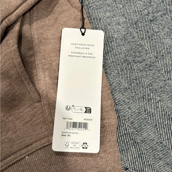 alo hazy mock neck pullover | size xs - Picture 5 of 5